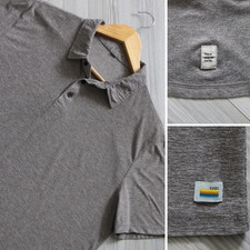 Vuori Strato Tech Polo Shirt Men's Large Gray Athleisure Performance V188 Spring