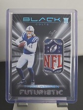 2025 Panini Black - Futuristic Tyler Warren Platinum 1/1 NFL Logo Sheild (RC)