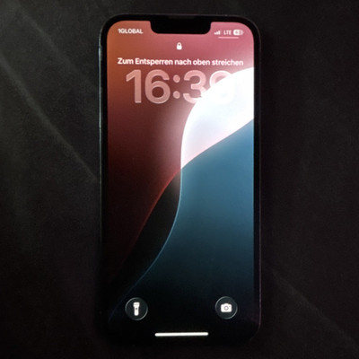 Apple iPhone 13 Pro 128 GB Blau iOS Smartphone mit Riss auf der Rückseite