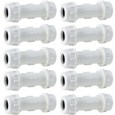 10-Pack 3/4" SCH40/SCH80 PVC Compression Couplings/Couplers Fittings
