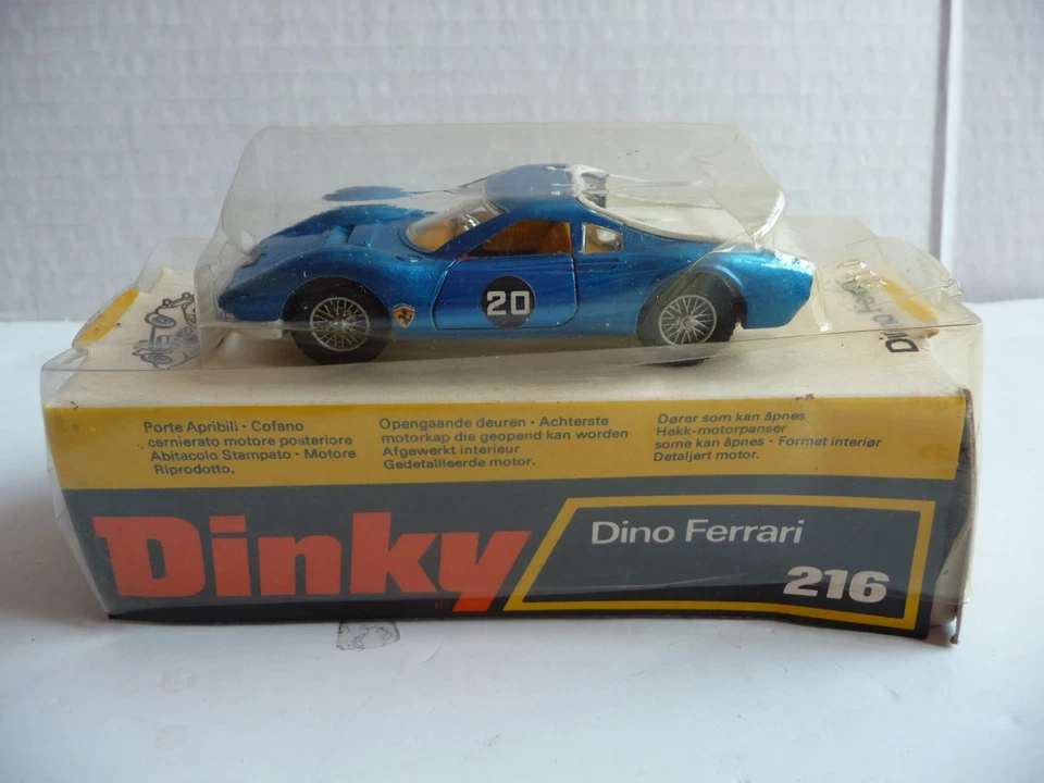 Vintage 1970'S Dinky Die Cast Ferrari Dino Model No. 216 Made in England - Image 2 of 4