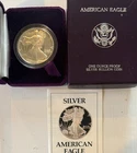 1988-S Proof American Silver Eagle 1 oz Box and COA