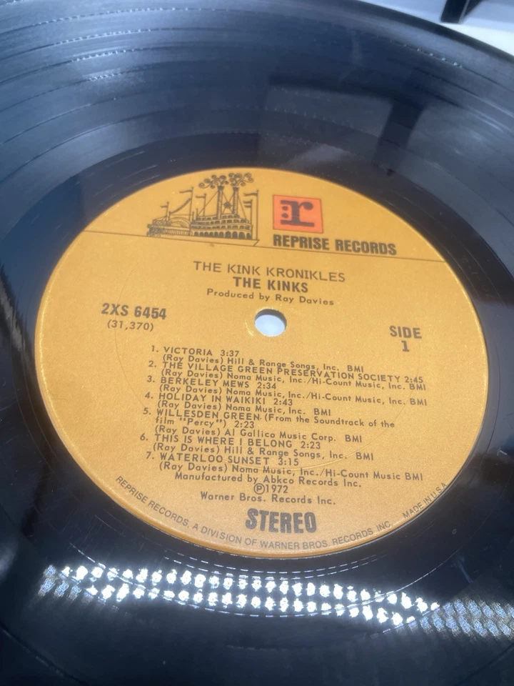 The Kinks Kink Kronikles Vintage Vinyl Lp Reprise 2XS-6454 - Image 2 of 4