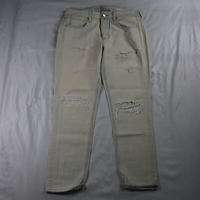 NEW American Eagle 6 Hi Rise Tomgirl Light Destroyed Cot Denim Womens Jeans