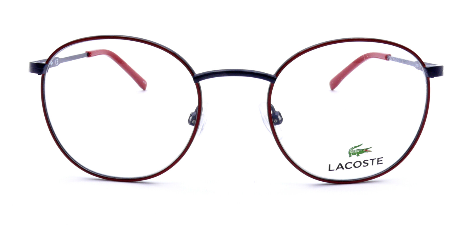 Круглая оправа для очков Lacoste L3108 615 сине-красная 45-18-130 3107 Small Petite 21490₽