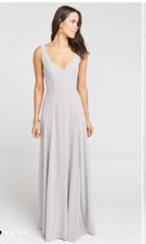 Show me your Mumu Jean Maxi wedding dress collection. Dove gray, small
