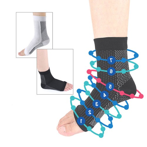 Calcetines de compresión Sooth Relieve hombres mujeres neuropatía calcetines de compresión - Imagen 8 de 17