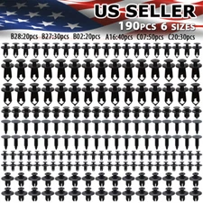 190 Fastener Wheelarch Under Body Trim Clip Mud Flap Rivet For Toyota Ford Chevy