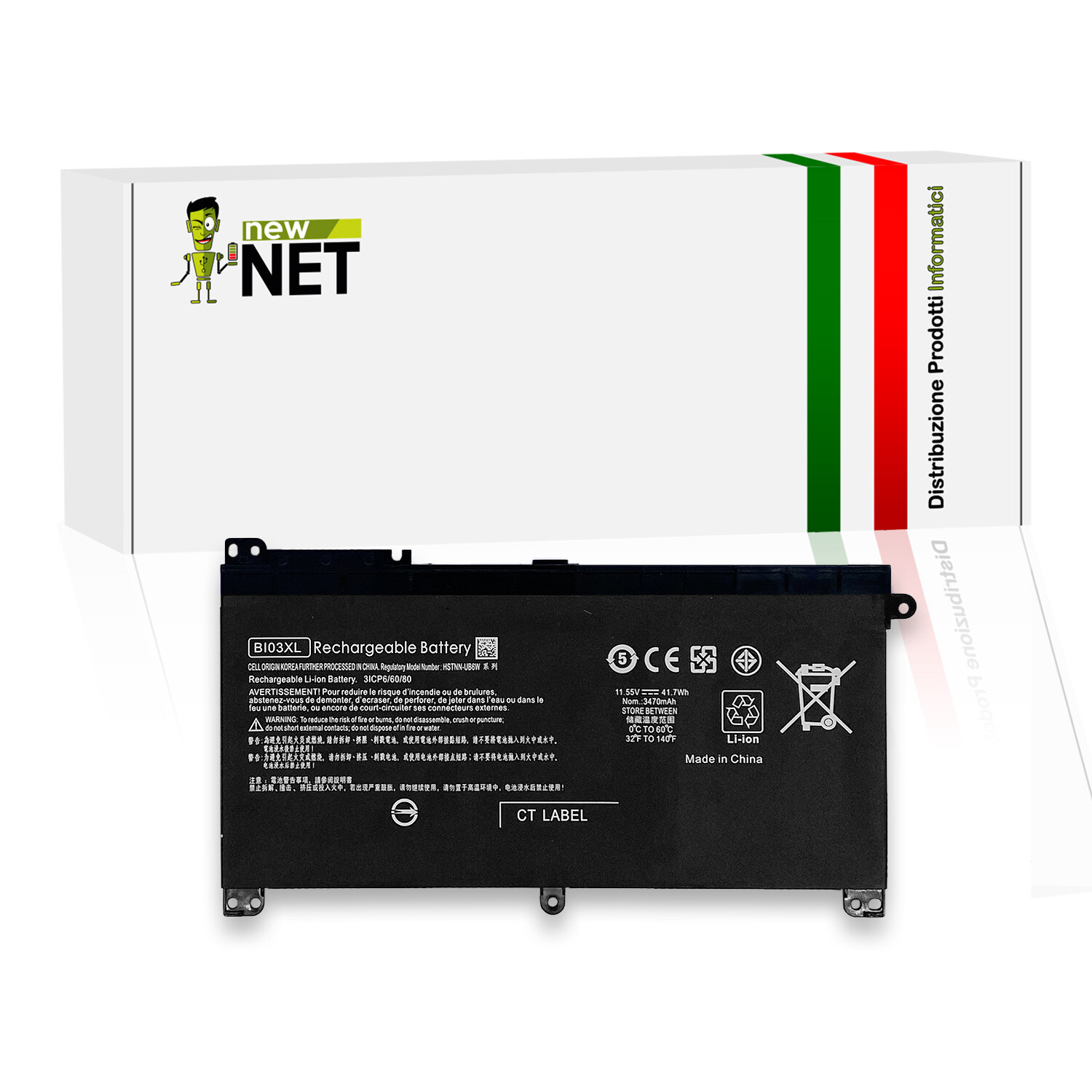 Batteria compatibile con HP Stream 14 AX002NC ax025la CB013WM CB191NR 11,55V