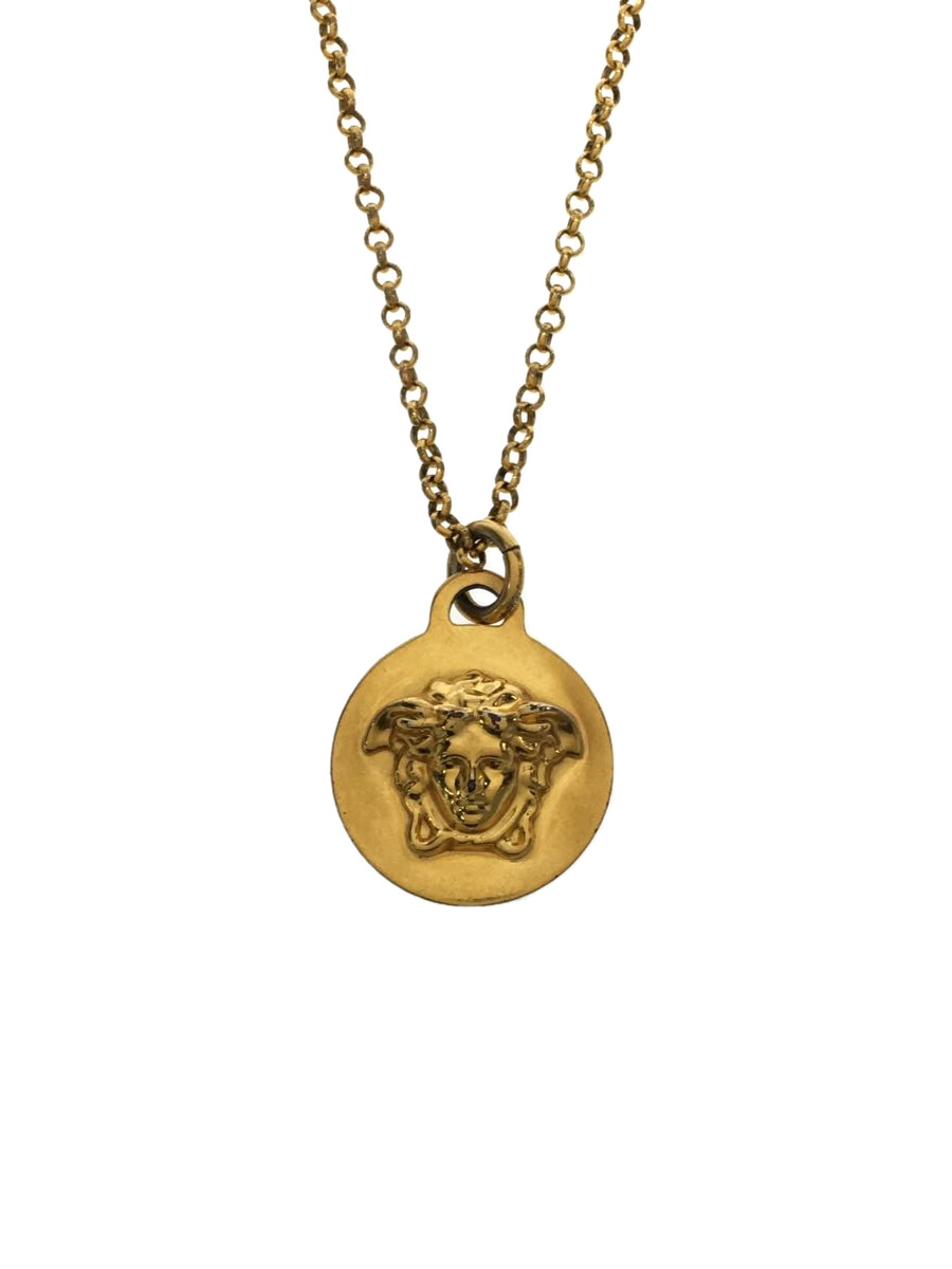 【関税&送料込】Versace Necklace versace necklace gold DG1F009 Medusa Pendants w/Box MEN'S