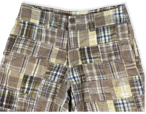 Urban Pipeline UP Mens 100% Cotton Madras Plaid Shorts Size 32 Inseam 11” Multi - Picture 2 of 6
