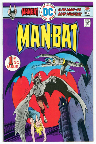 MAN-BAT #1 VF- 7.5 1ST BARON TYME SHE-BAT STEVE DITKO ART COMIC GILBERT 1975