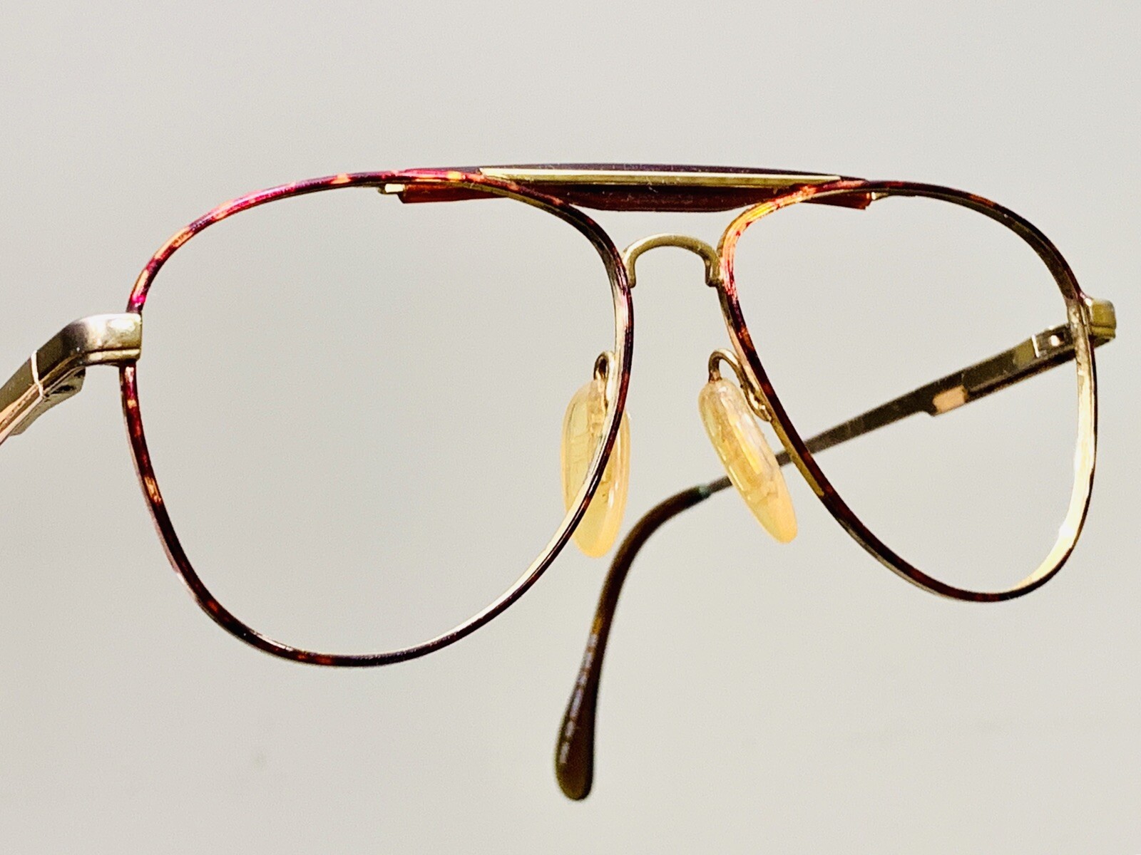 Vintage Titmus Aviator Safety Glasses TP201 252 Iridescent & Gold