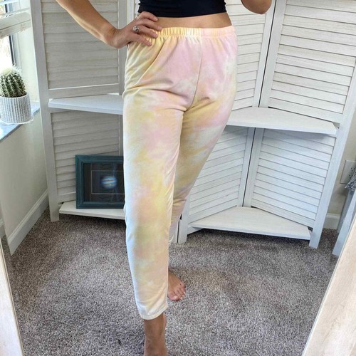 yellow tie dye sweatpants | eBay