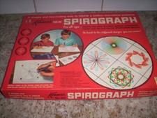 VINTAGE 1967 KENNER'S 401 SPIROGRAPH SET BOX BLUE TRAY INSTRUCTIONS COMPLETE