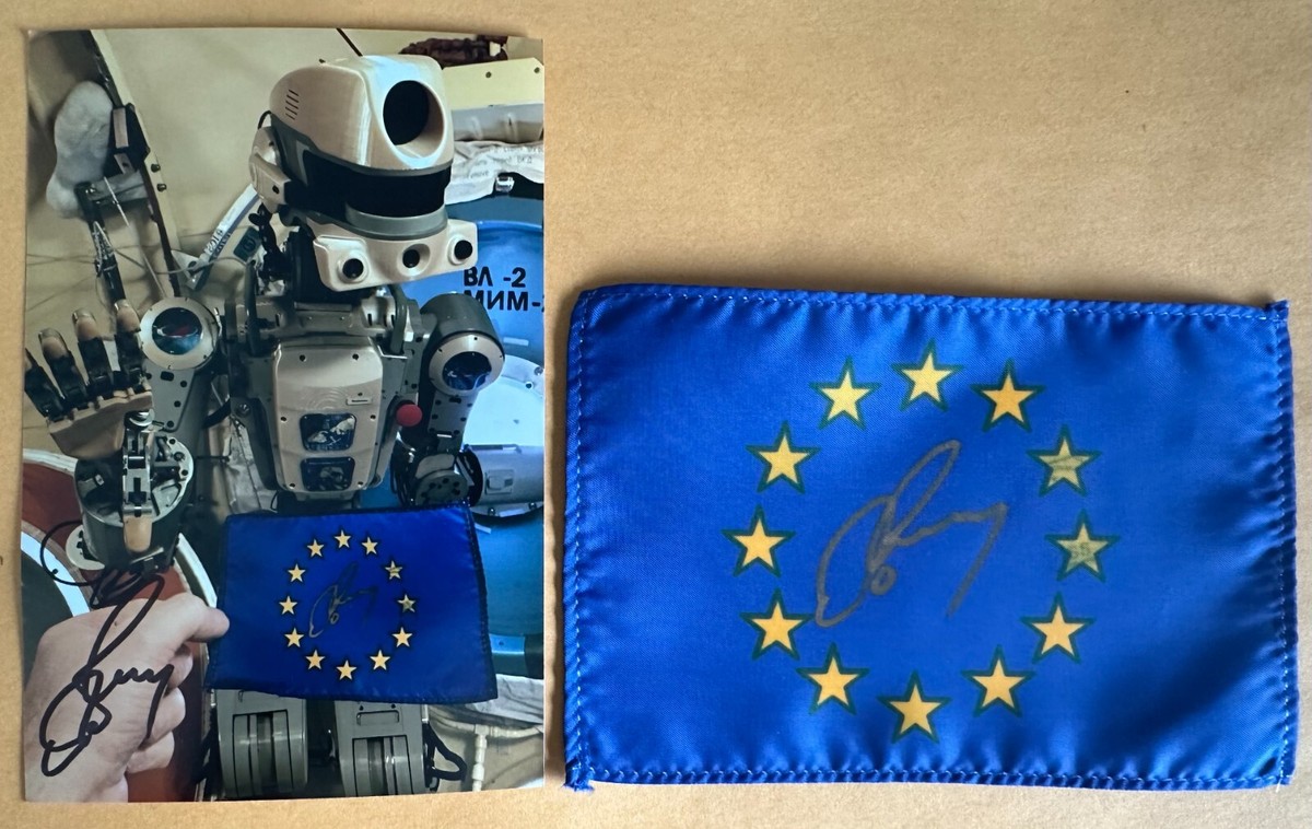 Flag of European Union Flown aboard Soyuz MS-12/ISS/Soyuz MS-14