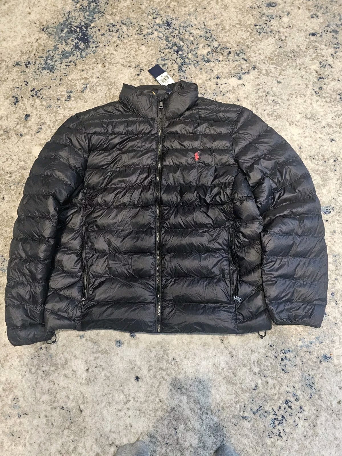 Giubbotto Uomo Polo Ralph Lauren Puffer Taglia Xl Blu Navy Rosso Pony Nuovo con etichette