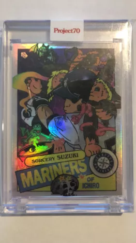 Topps Project 70 GPK x MLB Ermsy "Sorcery Suzuki" Ichiro Rainbow Foil 15/70!!