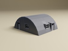 Quonset Hut - Detailed Terrain for 32mm, 28mm, 20mm, 15mm ,HO Tabletop Wargames