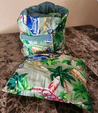 Custom Baby Shopping Cart Highchair Cover Pillow Green Hawaiian Car Surfboard