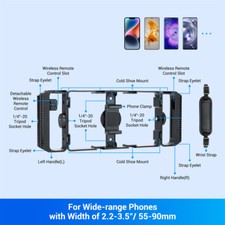 For iPhone Vlogging Kit Stabilizer Phone Video Camera Rig with Remote Control — image 8