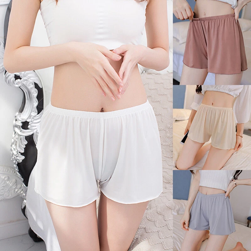 Women Cotton Blend Stretchable Under Skirt Short women skiny