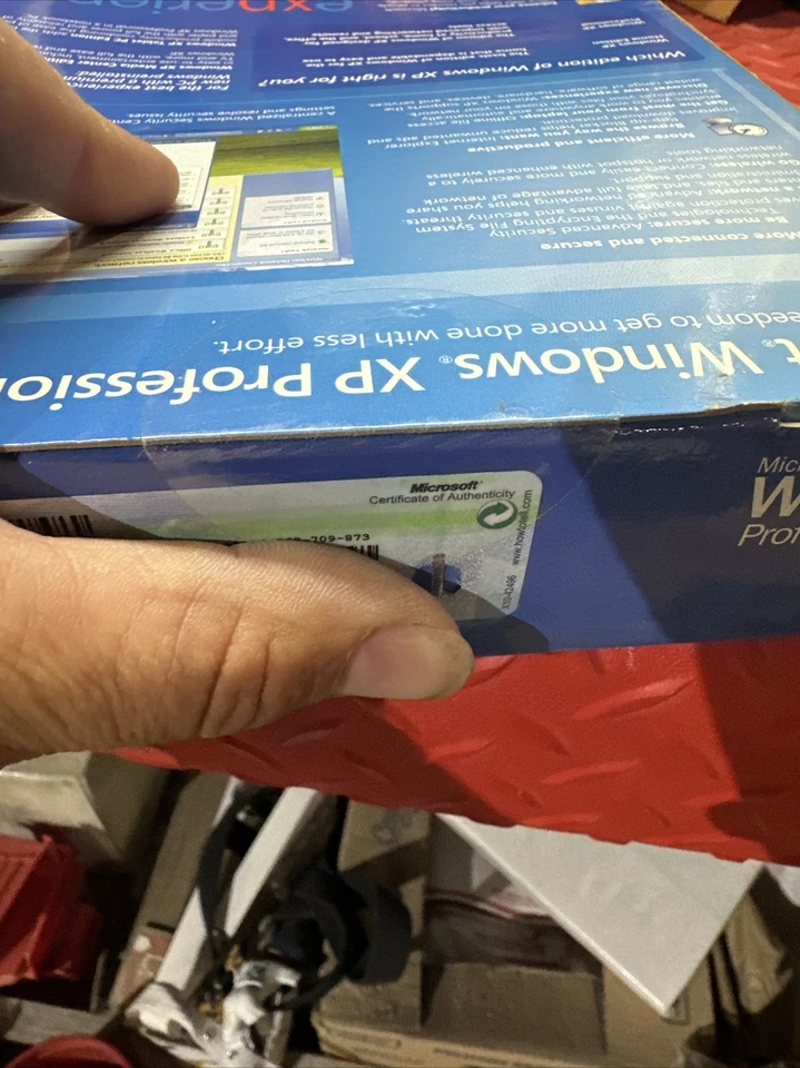Microsoft Windows XP Professional w/ SP2 Sealed Retail Box Rare Company Purchase - Image 4 of 4