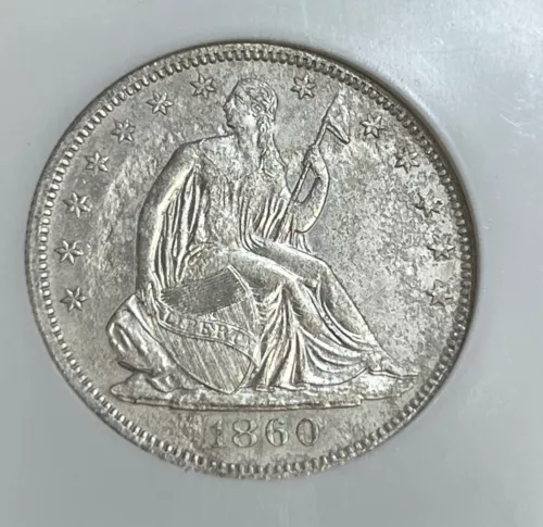 1860 O 50C Silver Half Dollar Shipwreck Effect NGC Certified