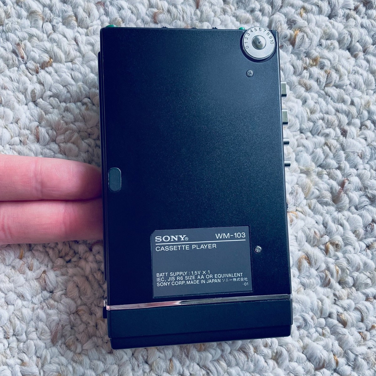 RARE] Sony WM-103 Walkman Cassette Player, Awesome BLK Shape