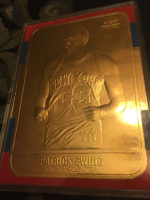 Patrick Ewing 1997 Fleers Premier Gold Sculptured Edition 