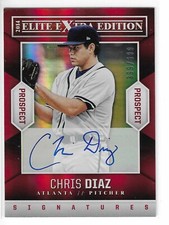 2014 PANINI-EXTRA EDITION CHRIS DIAZ PROSPECTS AUTO #88 ATLANTA BRAVES 399/699