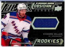 2020-21 UD Black Obsidian Rookie Jerseys #ORJKM K'Andre Miller RC /399 - RANGERS