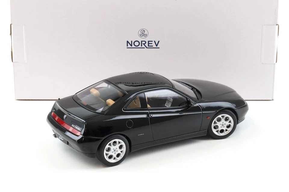 1:18 Norev Alfa Romeo GTV Coupe 2.0 T.SPARK 1999 Nero/ Beige Interno - Limitato - Immagine 3 di 4