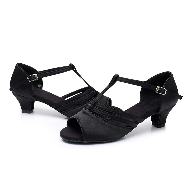 Children Latin Dance Shoes Girls Women Ballroom Modern Tango Shoes 4CM
