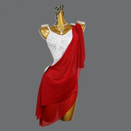 VETEMENTS Gonna competizione danza latina vestito sexy festa sala abiti abbigliamento pratica