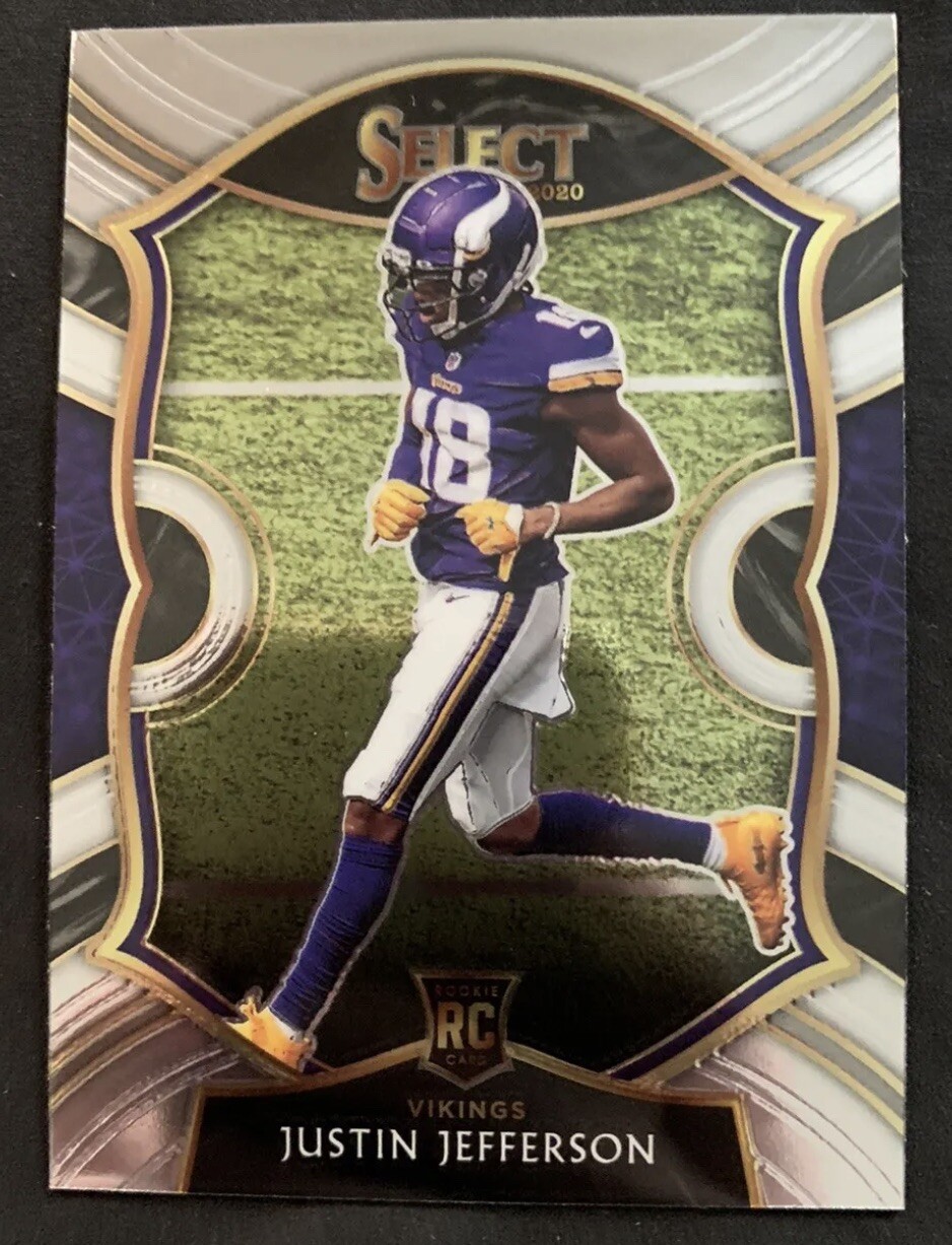 2020 Select Justin Jefferson Concourse Level Rookie Card RC Base #61 Vikings