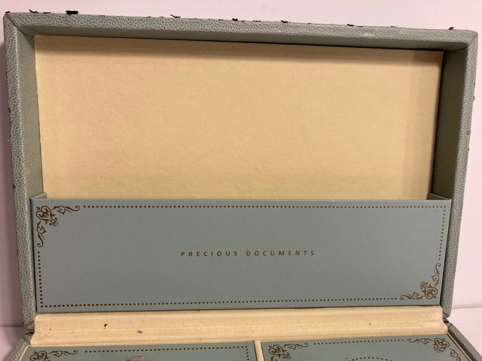 Винтажная коробка на память о ребенке и ребенке оборудование для восстановления шагреневая кожа - Изображение 3 из 4