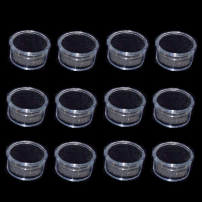 Wholesale Black/White Foam Gem Jars Gemstone Storage Display Tray Insert Case US