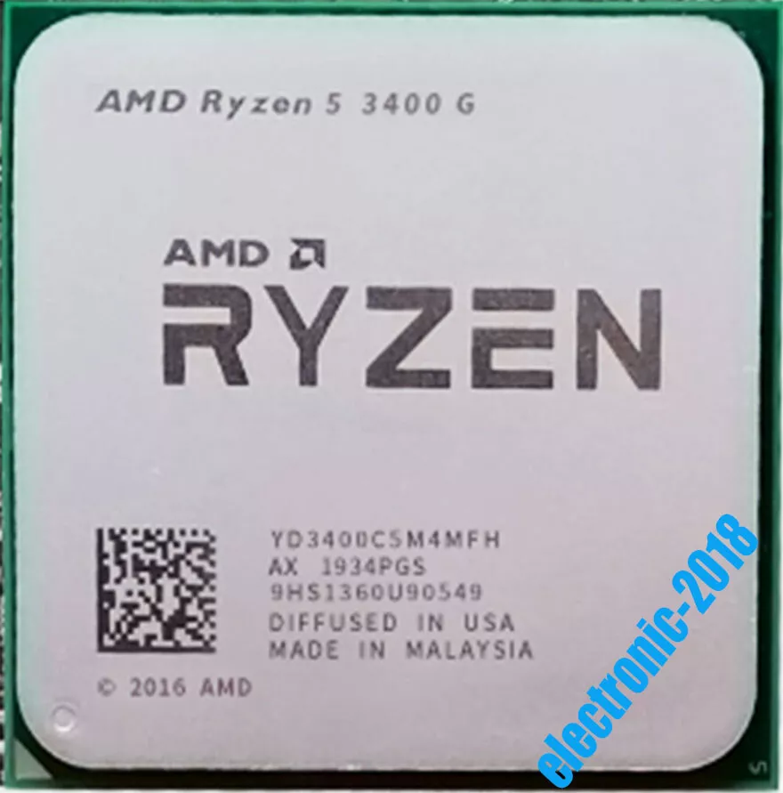 AMD Ryzen 5 3400G R5-3400G 3.7 GHz 4-Core 8-Thread Socket AM4 65W CPU Processor