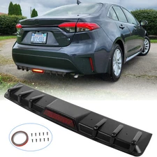 For Toyota Corolla Sedan Rear Bumper Diffuser Lip Spoiler Splitter Body Kit