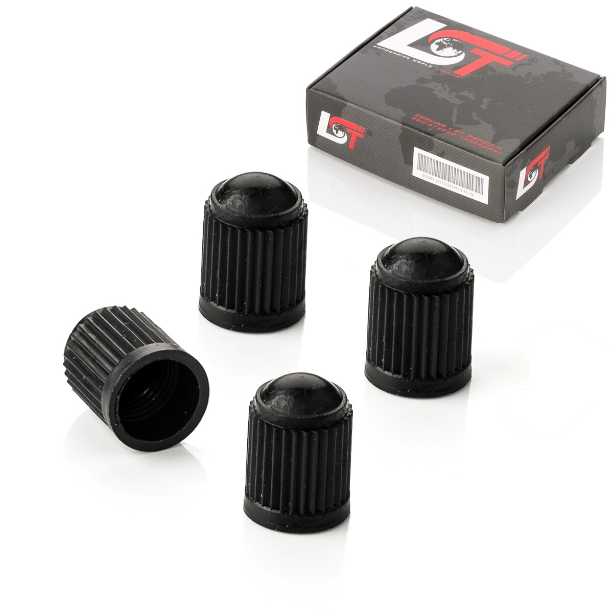 4x Tyre Valve Caps Car Valve Cap Set Black Plastic for Daihatsu