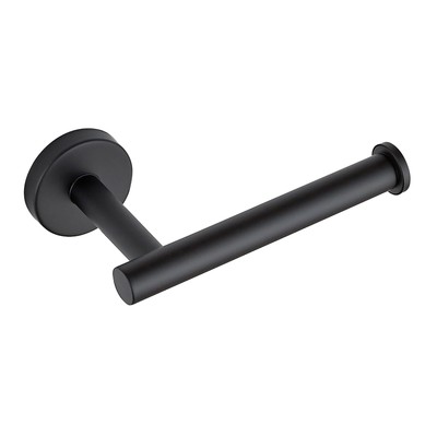 Portarrollos de papel higiénico negro mate para montaje en pared