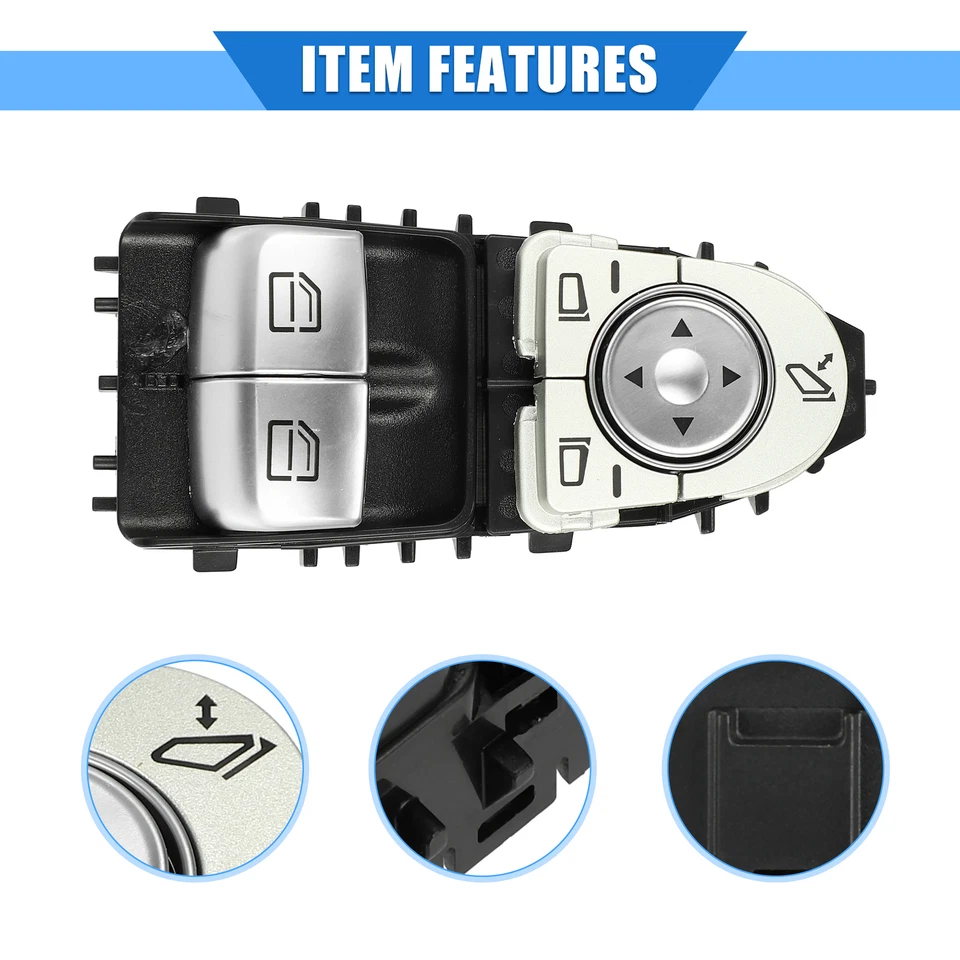 Pack (1) Window Control Switch Compatible for Mercedes-Benz Vito W447 2015 - image 4 of 4