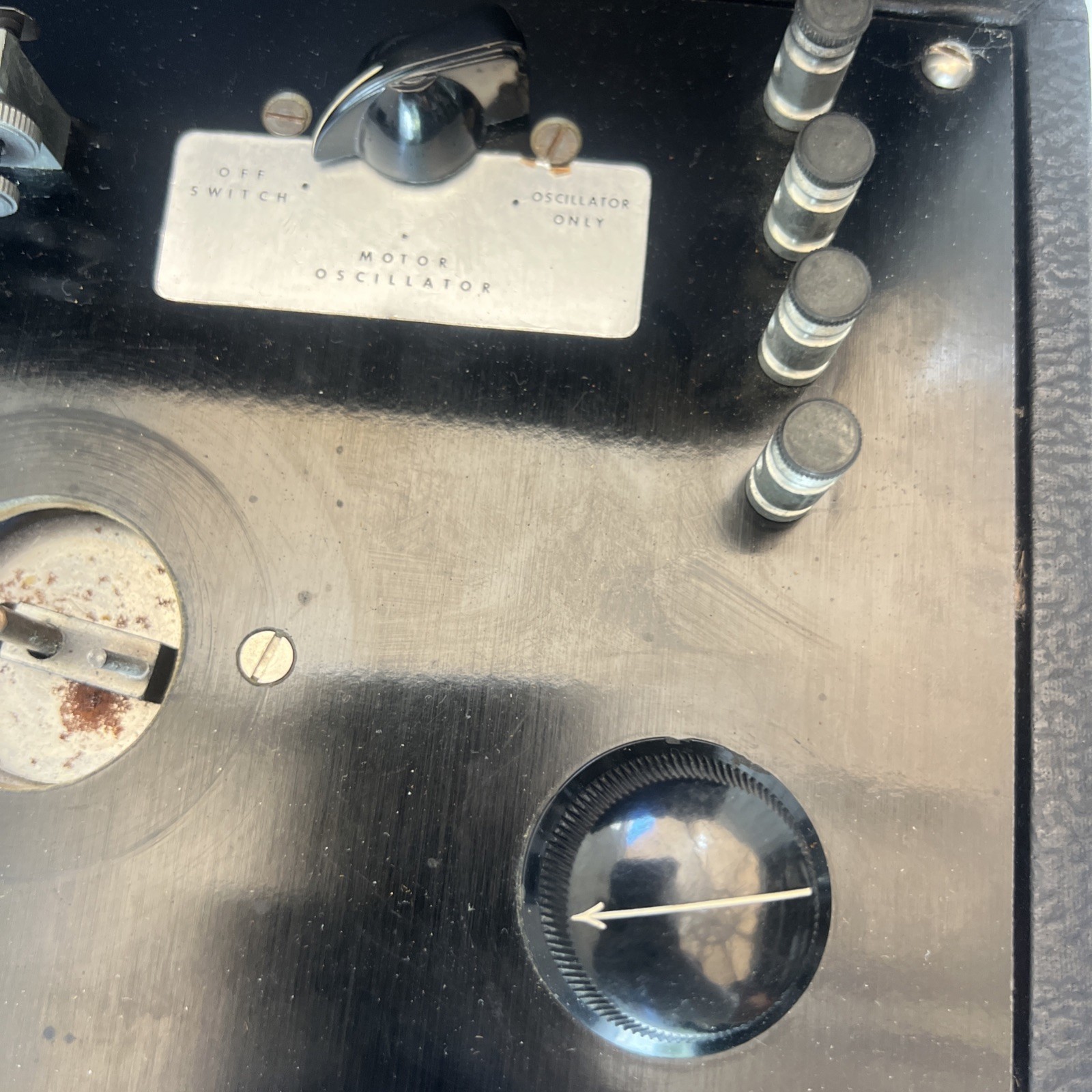 Vintage Code Instructograph Morse Code Trainer Machine WWII Era Spy w/Case Clean