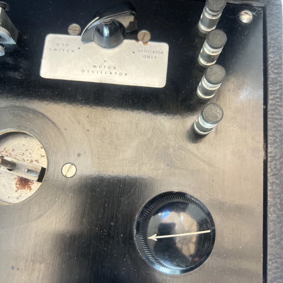 Vintage Code Instructograph Morse Code Trainer Machine WWII Era Spy w/Case Clean - Image 3 of 4