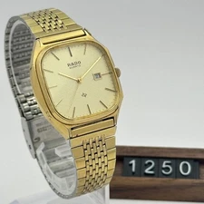 Rado Men Wristwatch No Ivory Round Gold Silver Quartz Unconfirmed 501227