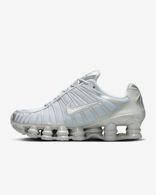Nike Shox TL Damenschuhe in Pure Platinum/Smoke Grey/Metallic Silver