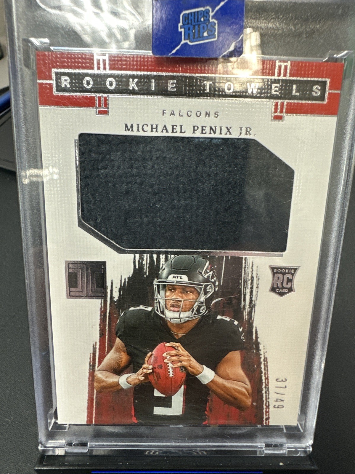 2024 Panini Impeccable - Rookie Towels Michael Penix Jr. #RT-MPJ MEM #37/49 (RC)