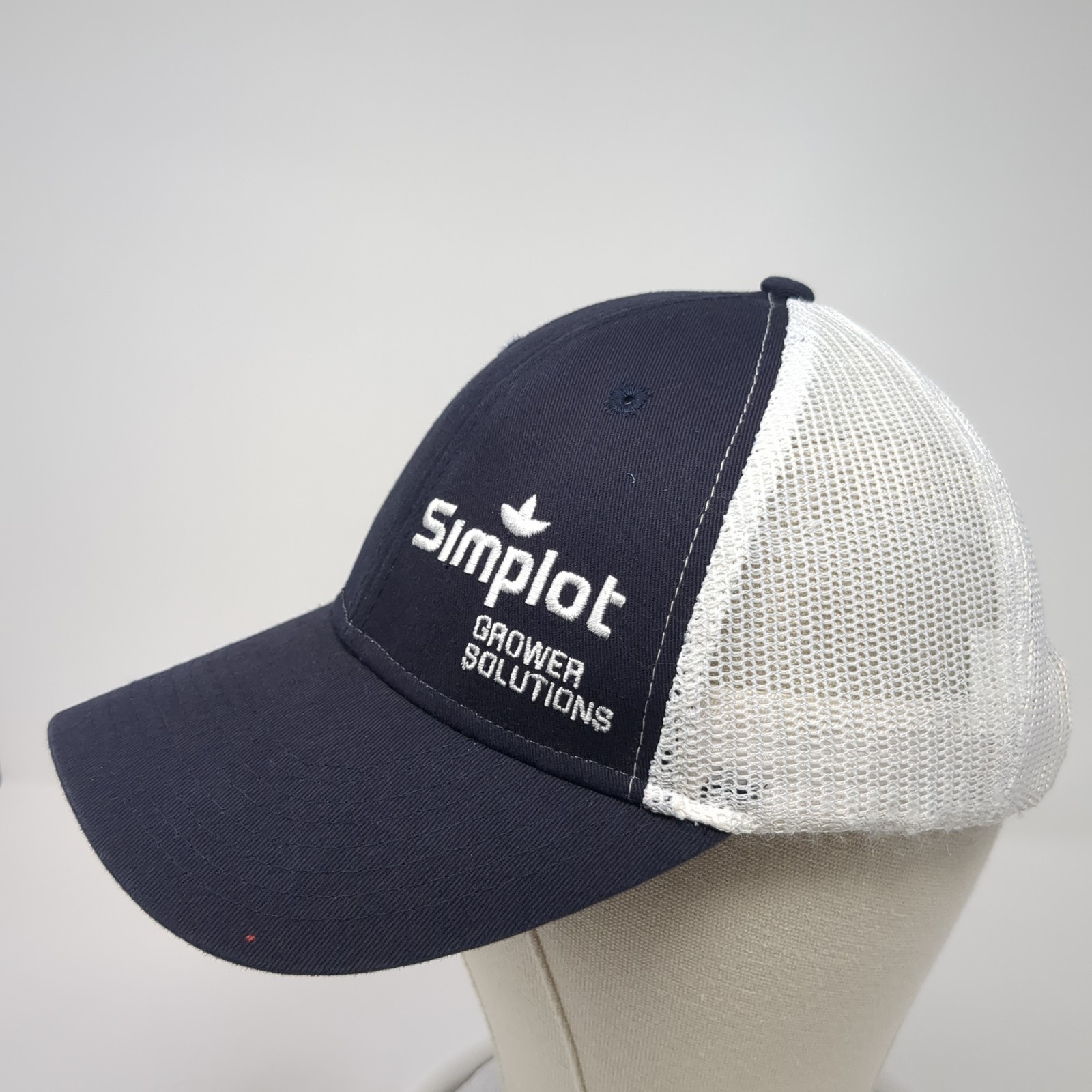 Simplot Grower Solutions Snapback Trucker Cap Blu… - image 3