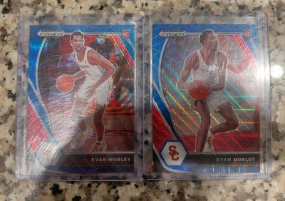 2021-22 Panini Prizm -Variation Evan Mobley #2 Blue Wave Prizm /249 (RC)  